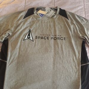 Space Force Gray and Black Men's Shirt